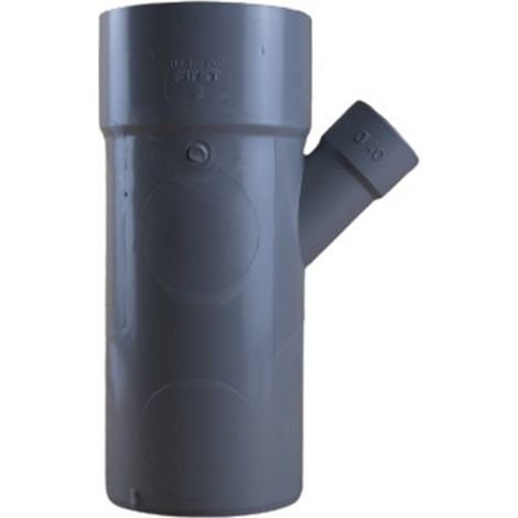 Culotte PVC réduite 45° Mâle Femelle Ø100/40 - First Plast (1/5)