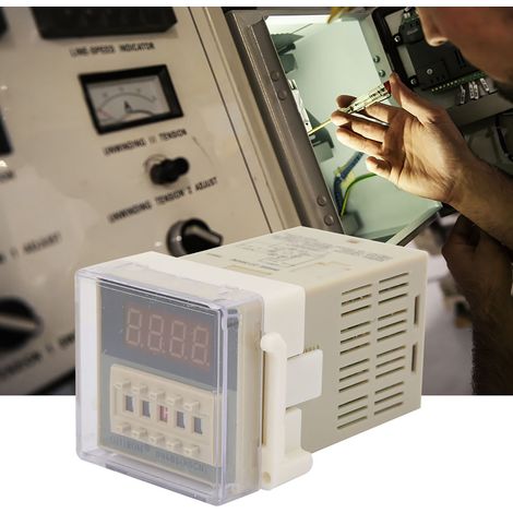 O111ROM DH48S-2Z LCD-Display-Timer-Verzögerungsrelais 8-polig 0,01S-9999H (24VAC/DC) (1/5)