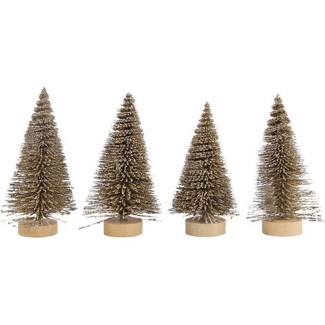 Set mit 4 Mini-Weihnachtsbäumen (pulverbeschichtet) fürs Büro. Set mit 4 Weihnachtsschildern. Kleine Weihnachtsbäume. Dekoration. Elegantes Schild. (1/5)