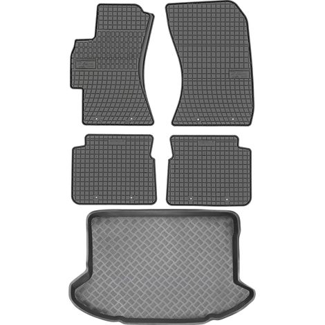 Juego de alfombrillas de goma para coche y maletero para Subaru Impreza III Hatchback (2007-2011).