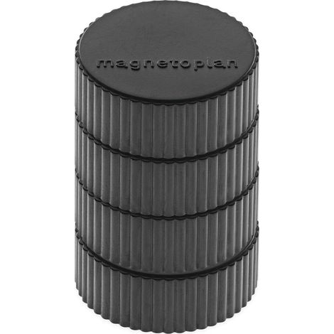 Magnetoplan Magnet Discofix Magnum auf Blisterkarte, 4 Stück, schwarz 4 Stk