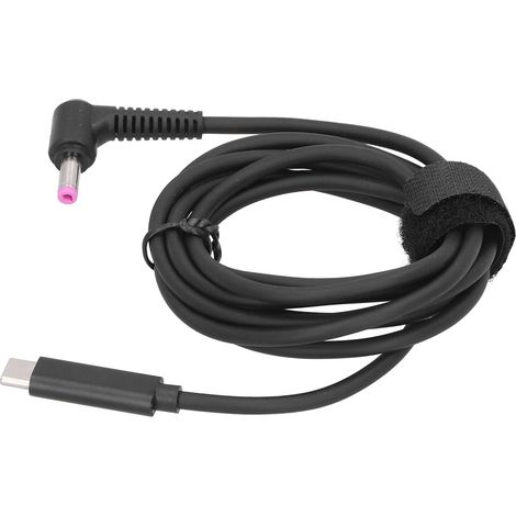 Dieser ultradünne USB-C-Netzadapter für HP-Laptops verfügt über eine 4,5-mm-Klinkenbuchse, unterstützt Schnellladen und ist ergonomisch für die Verwendung mit einer Vielzahl von HP-Modellen, einschlie