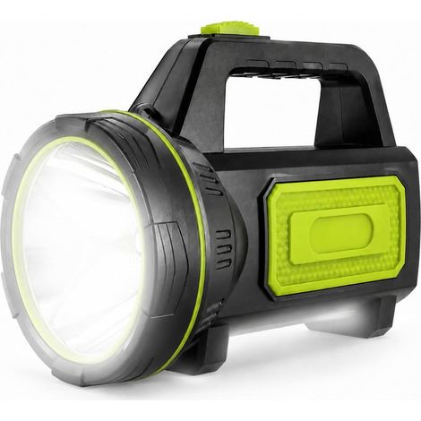 Torcia LED Ricaricabile USB Ultra Potente 13500 Lumen 6000mAh con Luce Laterale Torcia Impermeabile ad Alta Potenza per Caccia di Emergenza Escursionismo Campeggio (Con Luce Laterale) (1/5)