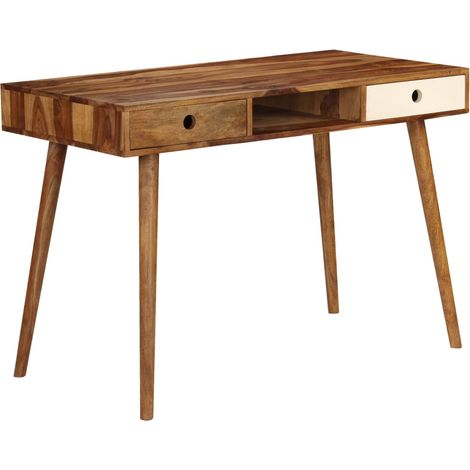 Schreibtisch 110 x 55 x 76 cm Massivholz Akazie