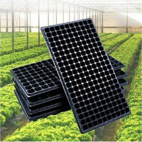 Plateaux de semis 40 cellules - Plateaux de germination de jardinage en plastique sans BPA-Nouveau matériau épaissi plateau 21 trous 20 paquets (1/4)