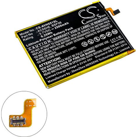 NX - Batterie téléphone, smartphone, GSM pour Archos 3.7V 2500mAh - AC55HEBSF06AC55HEU (1/2)