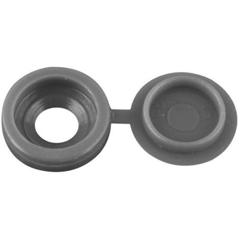 Couvercle de bouchon à vis en plastique, trou de protection décoratif M5 pour vis autotaraudeuses, meuble placard gris foncé (1/5)