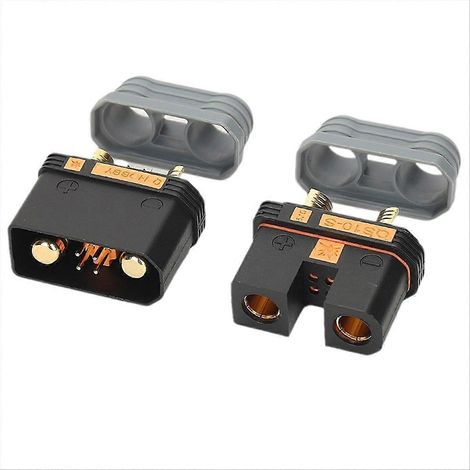 Connecteur batterie drone QS10 240 A 750 V, mâle/femelle anti-étincelle à souder, 4-10 AWG (1/5)