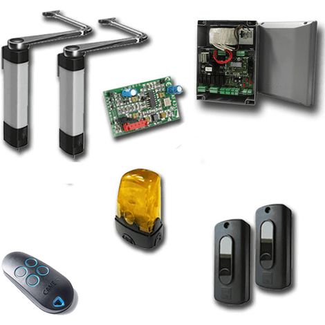 Came – Kit de motorisation pour portail battant – Charge maximale 100 kg – Longueur de vantail 1.8 m – Système de déverrouillage sécurisé