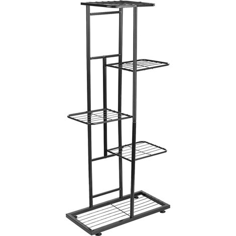 Estantería de 5 niveles para macetas, soporte para plantas, escalera para trasplantar, estante de almacenamiento resistente para plantas en maceta. (1/2)