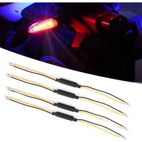 Lot de 4 résistances de charge 20W 12V-24V pour clignotants LED moto, décodeur d'indicateur universel (1/5)