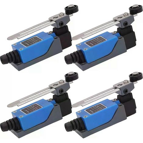Für 4 Stück ME-8108 Verstellbarer Rollenhebel-Endschalter NC/NO CNC-Fräsmaschine + 4 Stück ME-8108 Endschalter-JXLGV (1/4)