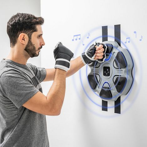 Machine de boxe musicale - innovagoods - rechargeable - bluetooth - ecran numerique - 6 panneaux de frappe 202460740 (1/5)
