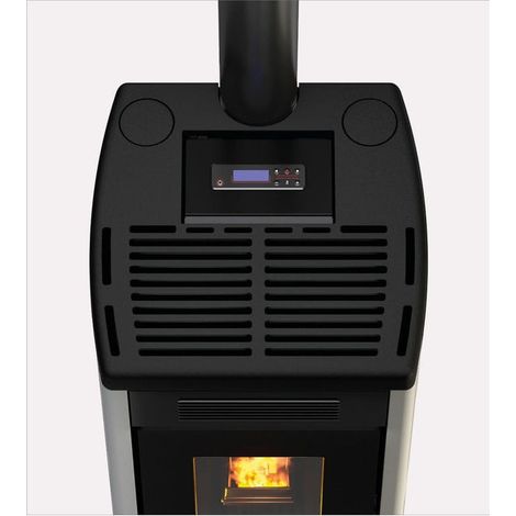 Cadel ATENA PLUS 14 T2 Stufa a Pellet 13.7 kW Ventilazione Forzata Canalizzabile 390 m³ App Domotica colore Antracite