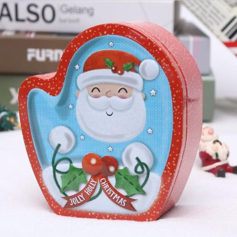 Weihnachts-Handschuhbox, Bonbondose, Weihnachts-Schneemannbox, Tee-Organizer-Box, Weihnachtsdekoration für Zuhause (1/5)