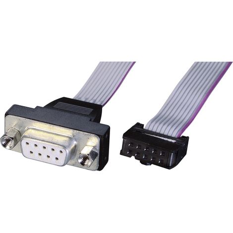Renkforce Seriell Anschlusskabel [1x D-SUB-Buchse 9pol. - 1x Buchsenleiste 10pol.] 0.26 m Grau
