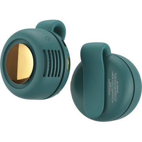 Ventilateur de cou rechargeable USB, ventilateur portable avec clip, ventilateur de bureau mini pour cou et taille, ventilateur d'air frais ajustable (1/5)