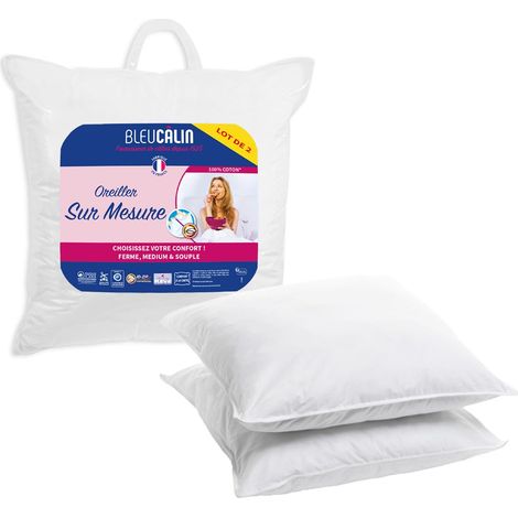 Bleu Câlin Cuscino OCRZ80065, Poliestere/Cotone, Bianco, 65 x 65 cm, 2 unità (1/5)