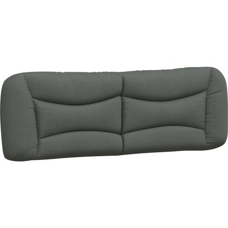 Coussin de tête de lit Hvar gris foncé 160 cm tissu (1/5)