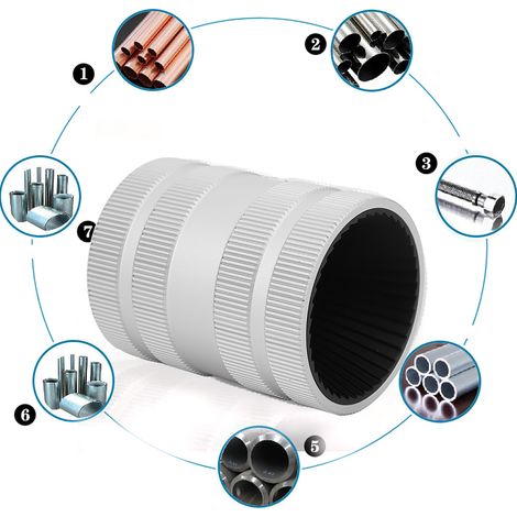 Alésoir en acier inoxydable pour tubes, outil d'ébavurage et de chanfreinage, 5/16 po - 2 1/8 po (1/5)