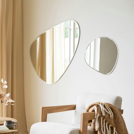 Miroir design organique à facettes 100 cm CODY (1/3)
