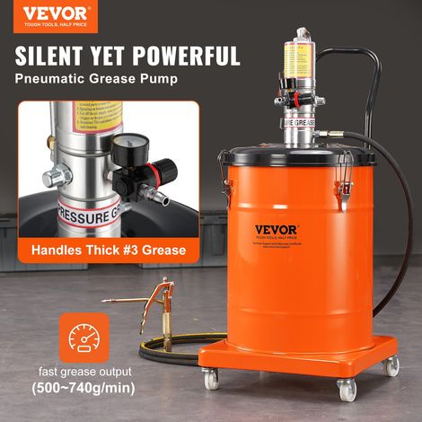 Pompe à Graisse Pneumatique Rapport de Pression 50:1 Pompe à Seau de Graisse Pneumatique 40 L Pistolet à Graisse Pompe à Graisse Po… (1/5)