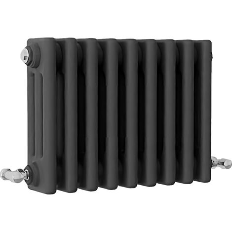 SKY Bathroom Traditional Cast Iron Style Radiator 3 Column Anthracite 300x425mm (1/5)