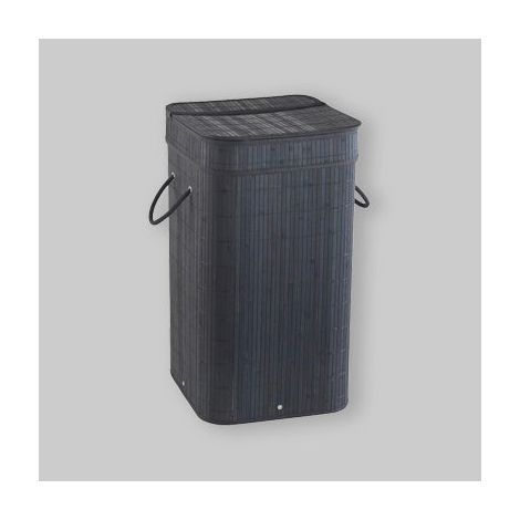 Panier à linge de maison 35.5x35.5xH63 cm panier en bambou 'Tatami'. (1/5)