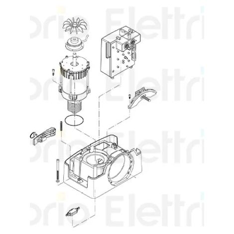 beninca pièce détachée moteur pour bull.he reverse 968601861 (1/3)