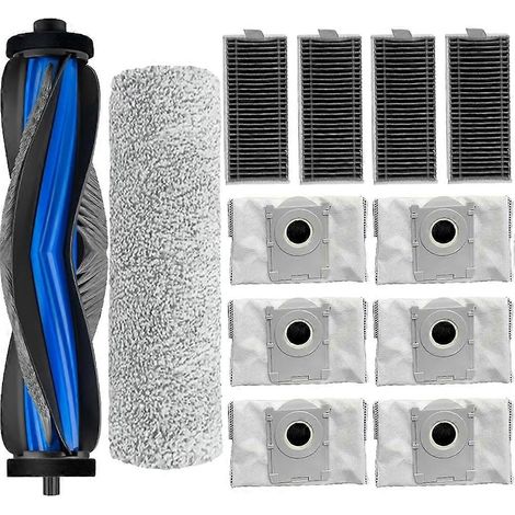Filtre pour aspirateur brosse pour aspirateur Filtre de brosse pour aspirateur filtre de Accessoires Kit pour Ecovacs Deebot X9 Pro Omni / X9 Pro Aspirateur Main Brosse Serpillière Roller Sac à poussi (1/5)