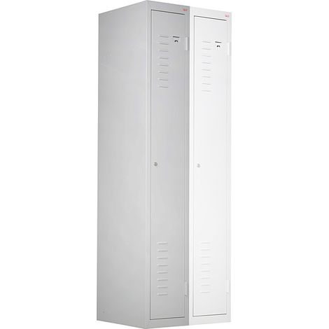 [NEUWERTIG] B-Ware Marken Spind 180x30x50 Lichtgrau Anbauelement Garderobenschrank Schrank Umkleide