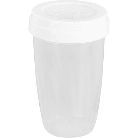 Saupoudreur à sucre glace avec couvercle en plastique à maille fine, pour café, cacao et cannelle, accessoire de pâtisserie