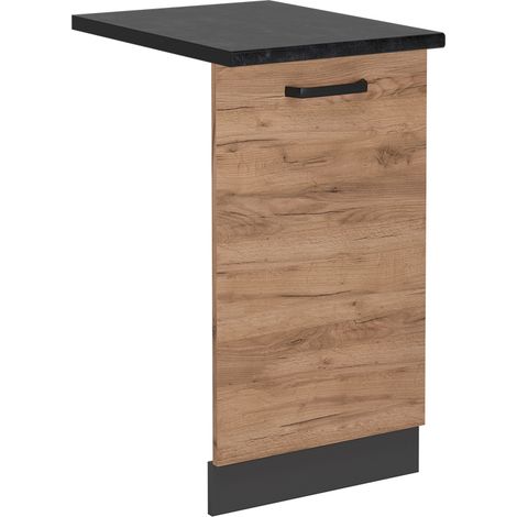 Coperchio per lavastoviglie R-Line, Quercia dorata, 45 cm , PL Antracite, Vicco