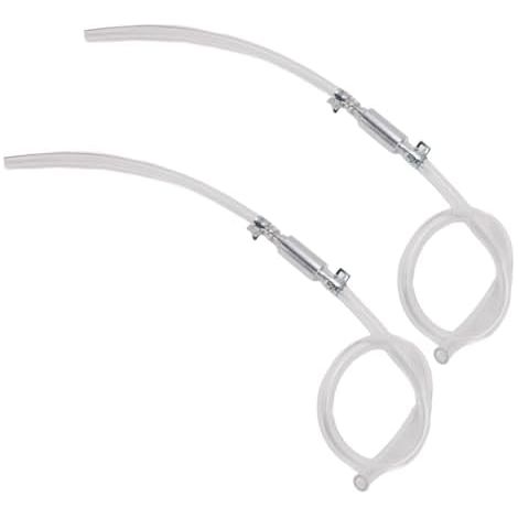 Kit de Purge Frein 2 Pièces, Purgeur Hydraulique avec Valve Unidirectionnelle et Tuyau SUS pour Systèmes Freinage Véhicule, Outil Universel - (1/5)
