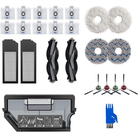 Kit d'accessoires pour aspirateur robot Ecovacs X1/T10 (1/5)