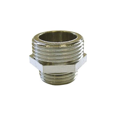 Dumont - Mamelon mâle mâle réduit 245 chromé 3/4 - 1/2 - D05003C
