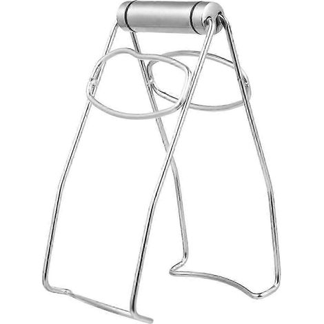 Pinces pliantes pour plats chauds en acier inoxydable 304 - Poignée antidérapante résistante à la chaleur pour bols et plats - Ustensile de cuisine antirouille (1/5)