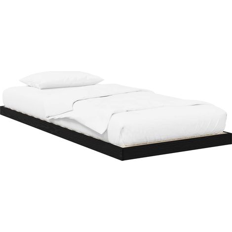Maison Exclusive - Bodenbettrahmen Schwarz Eichen-Optik 80 x 200