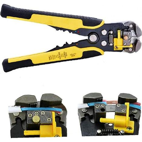 Pinces de sertissage à découper à Rayures à Rayures automatiques Couper à Rayures sertissantes Terminal Main Tool Tool Couper et Stripping Wire Multitool (1/5)