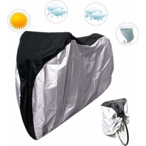Housse de Protection pour Vélo Imperméable Anti-Pluie Anti-poussière Anti-Chaleur Bâche de Moto Bicyclette Vélo