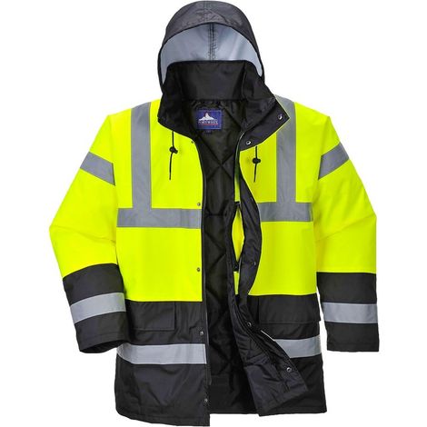 Parka HV Bicolore Giallo/Nero S