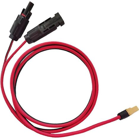 Câble de connexion pour panneau solaire XT60 femelle 12AWG, câble de charge d'alimentation ( ) (1/5)
