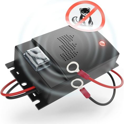 Répulsif Anti fouine pour Voiture avec Connexion Batterie 12V - Anti martre pour Voiture - Ultrason fouine