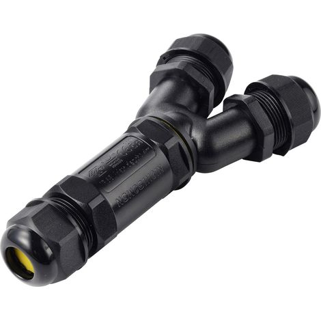 TRU COMPONENTS Y-Kabelverbinder IP68 wasserdicht, 3 Eingänge, Schraubkontakt 3polig, 0,5 - 4,0 mm² T (1/5)