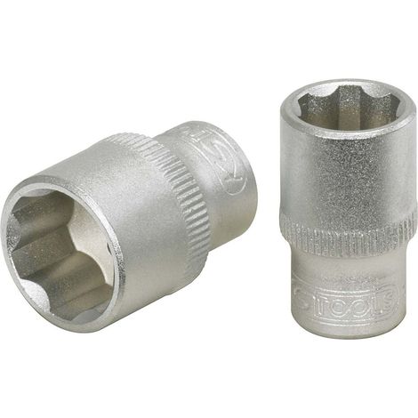 KS Tools 922.14032 - Chiave a bussola esagonale 1/4", 3,2 mm, gamma ULTIMATE, profilo Superlock, cromo vanadio e finitura cromata satinata