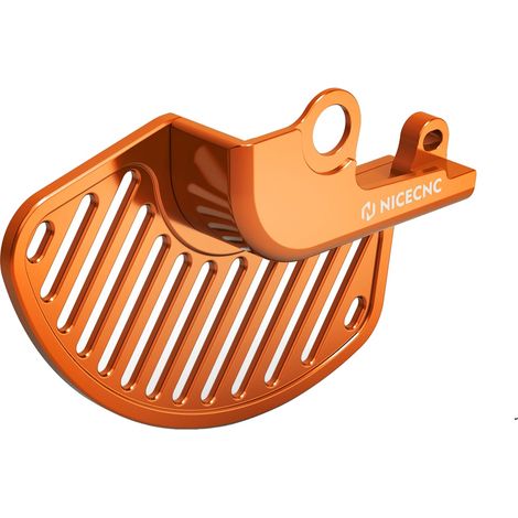 Protector de disco de freno, aluminio duradero, diseño ligero, delantero naranja (1/2)
