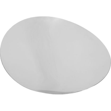 Plateau de service en métal en acier inoxydable 304, plateau à desserts de luxe moderne, fruits pour la maison, décoration de table basse, argent S 8,7 pouces (1/5)