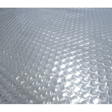 Couverture Solaire pour Piscine Hors Sol Ronde 4,6 m Transparent 12 mm (1/4)