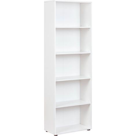 Ace Étagère 5 tablettes de rangement, blanc.