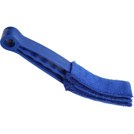 Nettoyant Multifonction pour Bouches d'Aération Auto, Chiffon Microfibre pour Vitres, Stores et Vents Bleu (1/5)